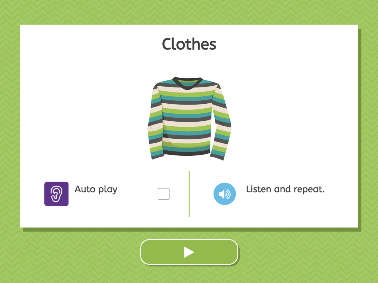 Clothes - Listening screenshot